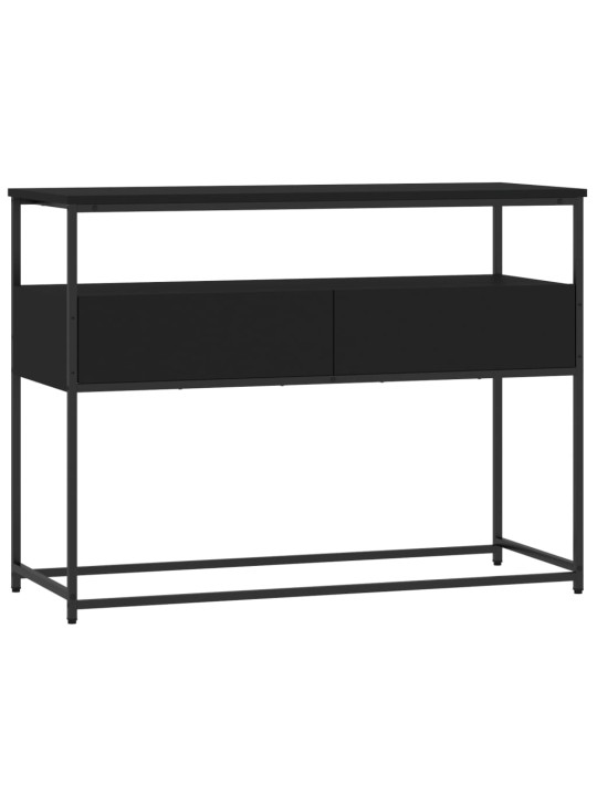 Konsolinis staliukas, juodas, 100x40x75cm, apdirbta mediena