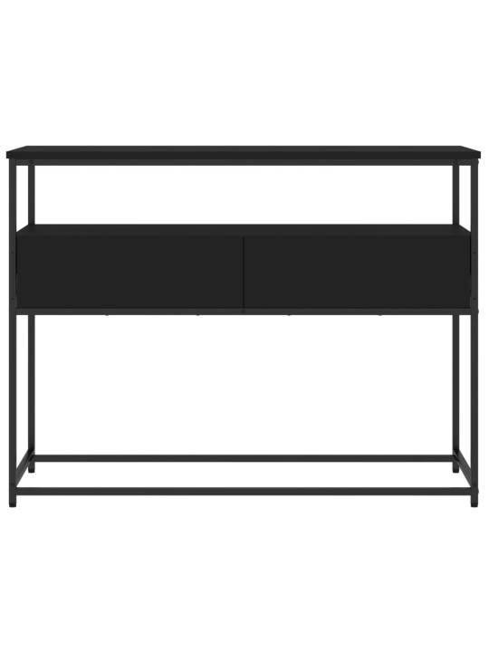 Konsolinis staliukas, juodas, 100x40x75cm, apdirbta mediena