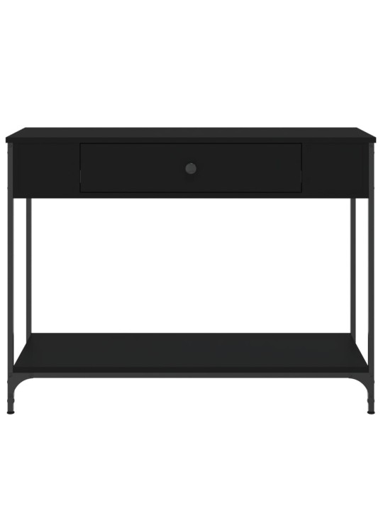 Konsolinis staliukas, juodas, 100x34,5x75cm, apdirbta mediena