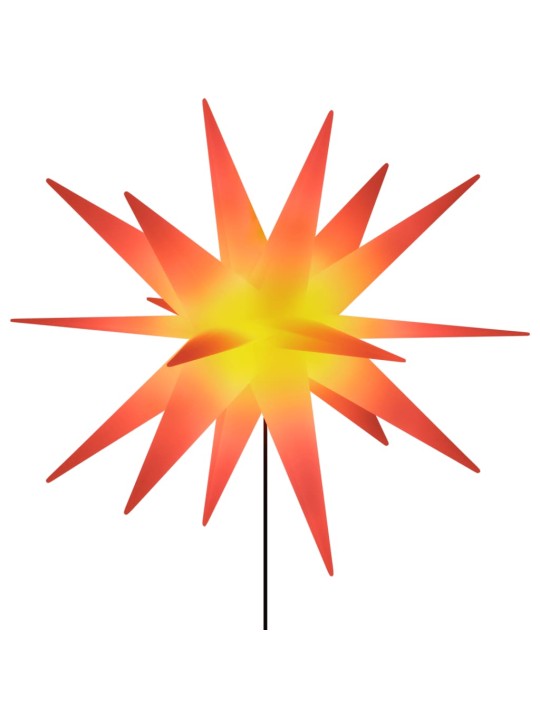 Kalėdinis šviestuvas su kuoliuku ir LED, raudonas, 57cm