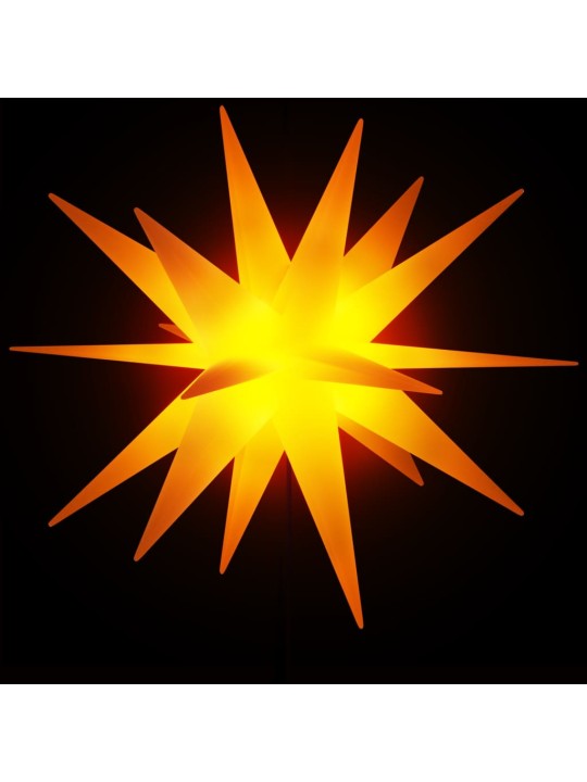 Kalėdinis šviestuvas su kuoliuku ir LED, geltonas, 57cm