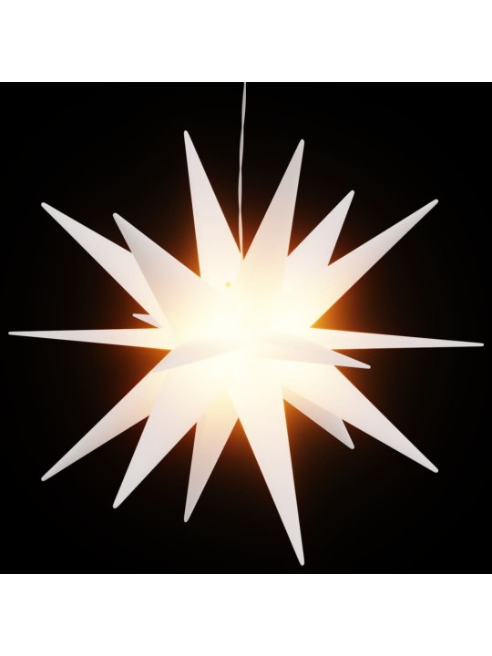 Kalėdų žvaigždė su LED, baltas, 100cm