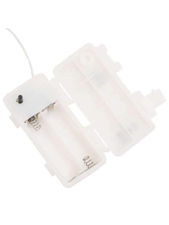 Kalėdiniai šviestuvai su LED, 3vnt., balti, sulankstomi