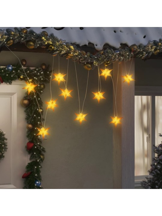Kalėdinis šviestuvas, geltonos spalvos, 10cm, 10 LED lempučių