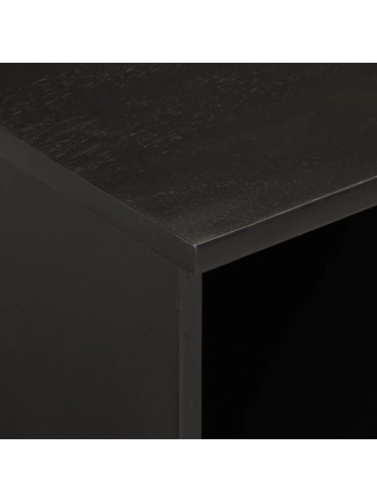 Televizoriaus spintelė, juoda, 100x33x46cm, mango masyvas