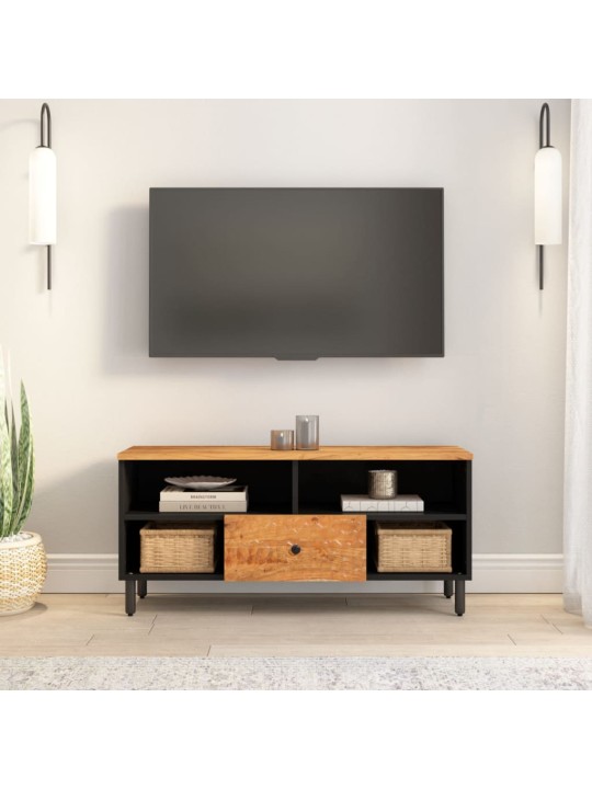 Televizoriaus spintelė, 100x33x46cm, akacijos medienos masyvas