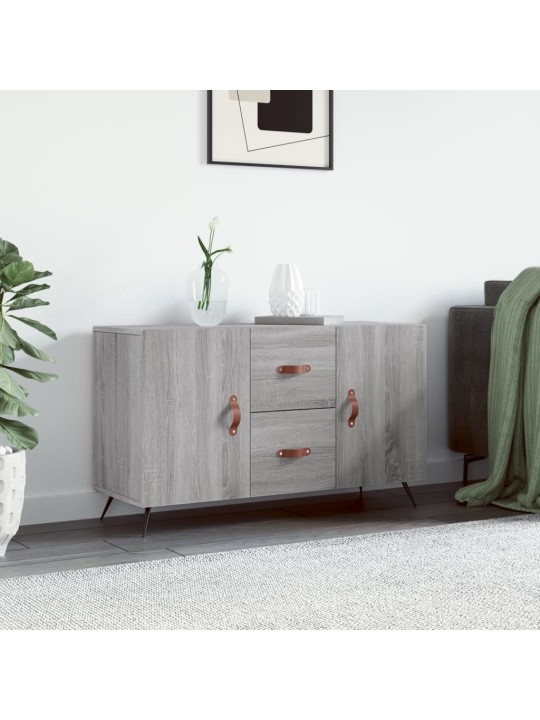 Šoninė spintelė, pilka ąžuolo, 100x36x60cm, apdirbta mediena