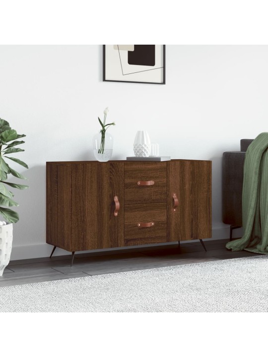 Šoninė spintelė, ruda ąžuolo, 100x36x60cm, apdirbta mediena