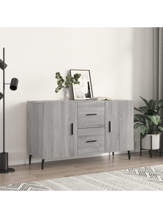 Šoninė spintelė, pilka ąžuolo, 100x36x60cm, apdirbta mediena