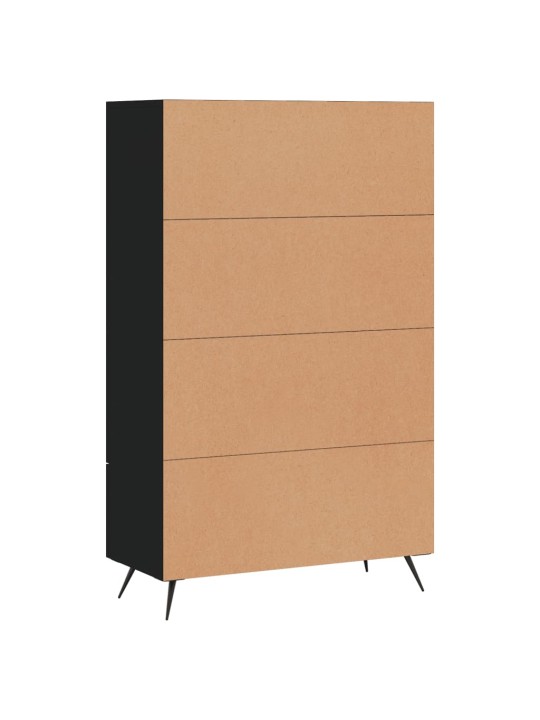 Komoda, juodos spalvos, 69,5x31x115cm, apdirbta mediena
