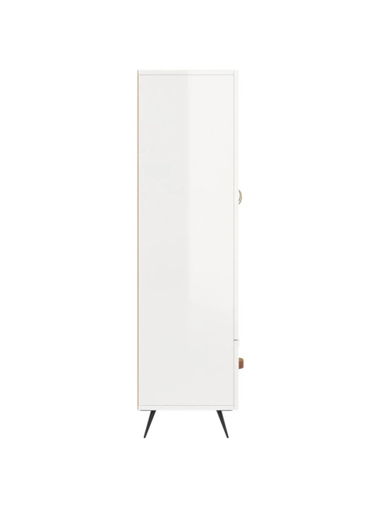 Komoda, baltos spalvos, 69,5x31x115cm, apdirbta mediena, blizgi
