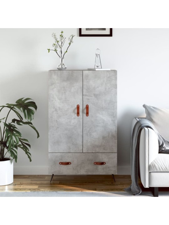 Komoda, betono pilkos spalvos, 69,5x31x115cm, apdirbta mediena