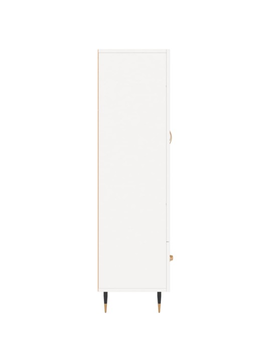 Komoda, baltos spalvos, 69,5x31x115cm, apdirbta mediena