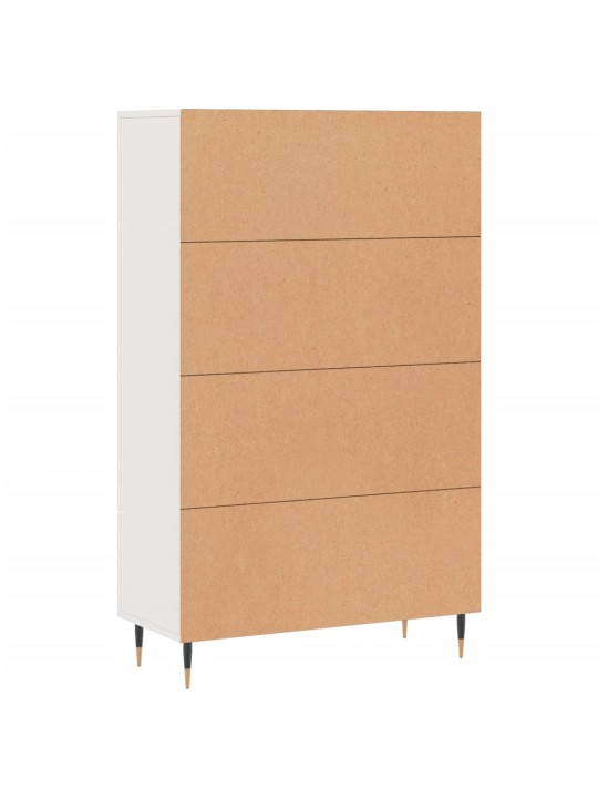 Komoda, baltos spalvos, 69,5x31x115cm, apdirbta mediena