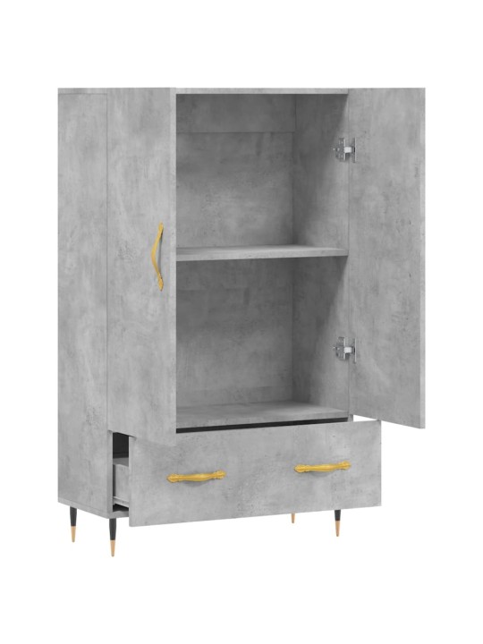 Komoda, betono pilkos spalvos, 69,5x31x115cm, apdirbta mediena
