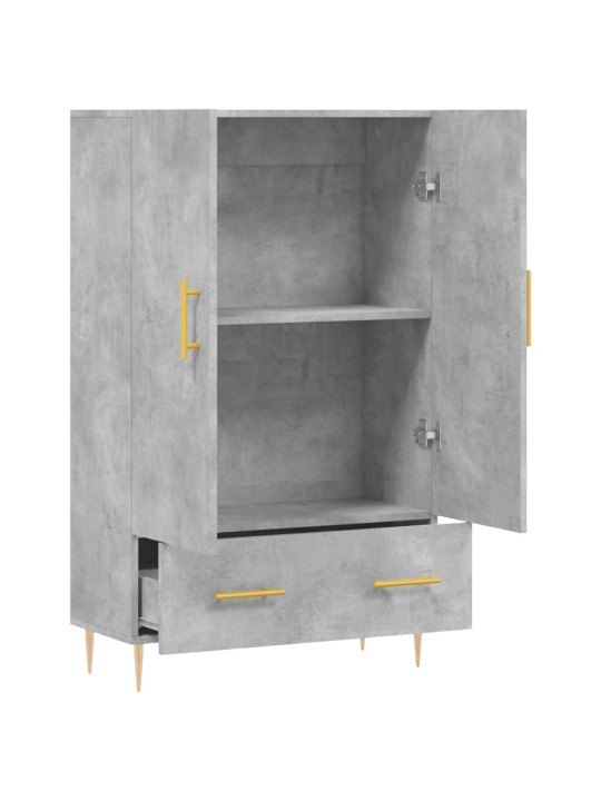 Komoda, betono pilkos spalvos, 69,5x31x115cm, apdirbta mediena