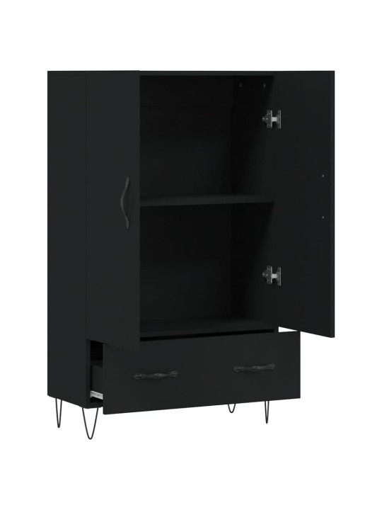 Komoda, juodos spalvos, 69,5x31x115cm, apdirbta mediena