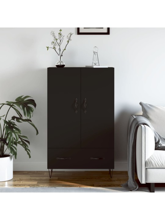 Komoda, juodos spalvos, 69,5x31x115cm, apdirbta mediena