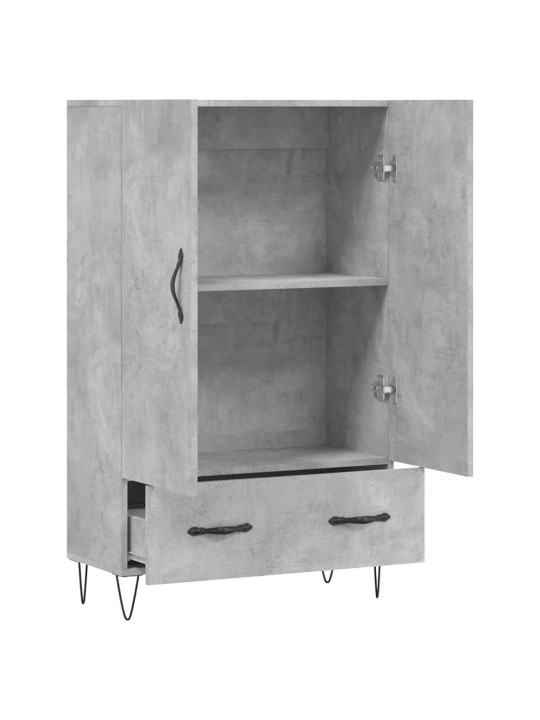 Komoda, betono pilkos spalvos, 69,5x31x115cm, apdirbta mediena