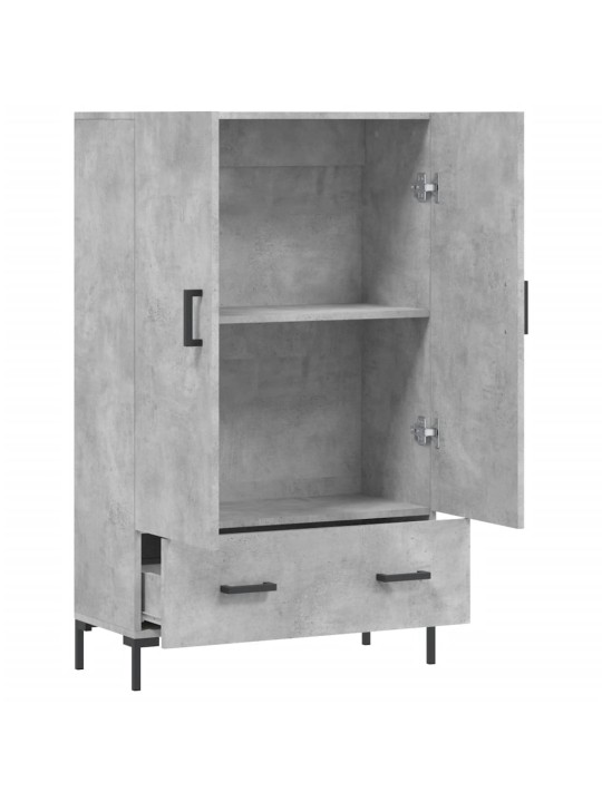 Komoda, betono pilkos spalvos, 69,5x31x115cm, apdirbta mediena