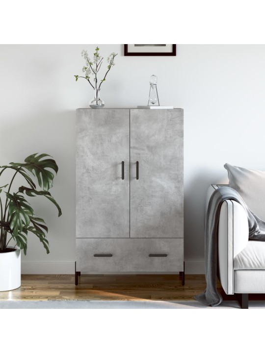 Komoda, betono pilkos spalvos, 69,5x31x115cm, apdirbta mediena