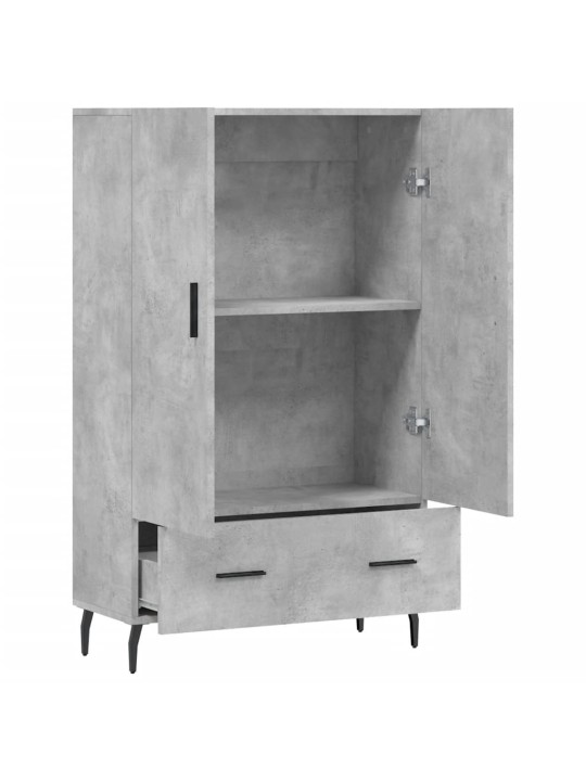 Komoda, betono pilkos spalvos, 69,5x31x115cm, apdirbta mediena
