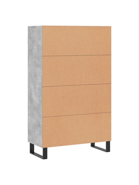 Komoda, betono pilkos spalvos, 69,5x31x115cm, apdirbta mediena