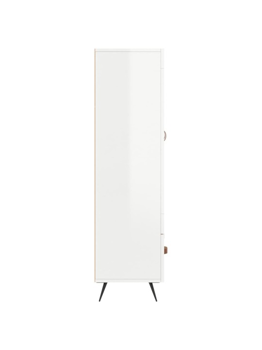 Komoda, baltos spalvos, 69,5x31x115cm, apdirbta mediena, blizgi