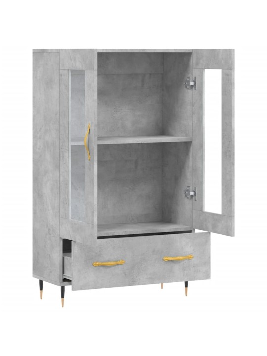 Komoda, betono pilkos spalvos, 69,5x31x115cm, apdirbta mediena
