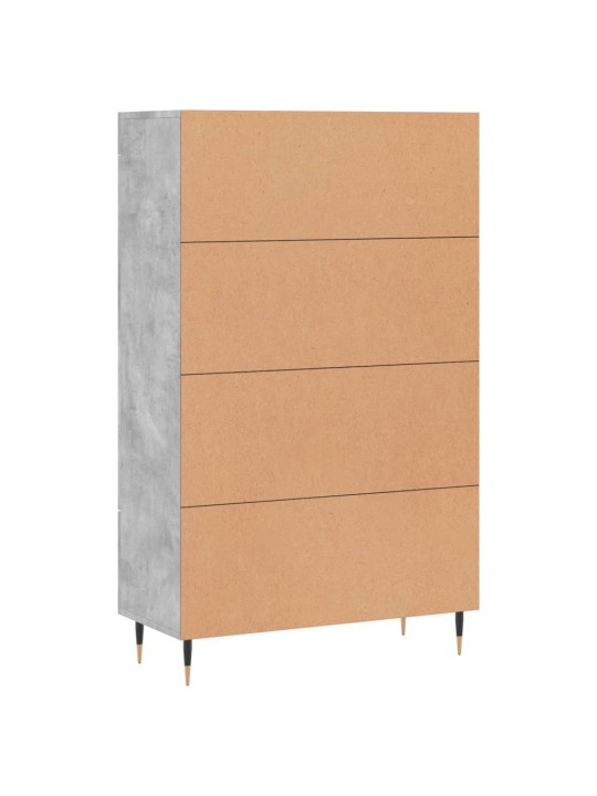 Komoda, betono pilkos spalvos, 69,5x31x115cm, apdirbta mediena
