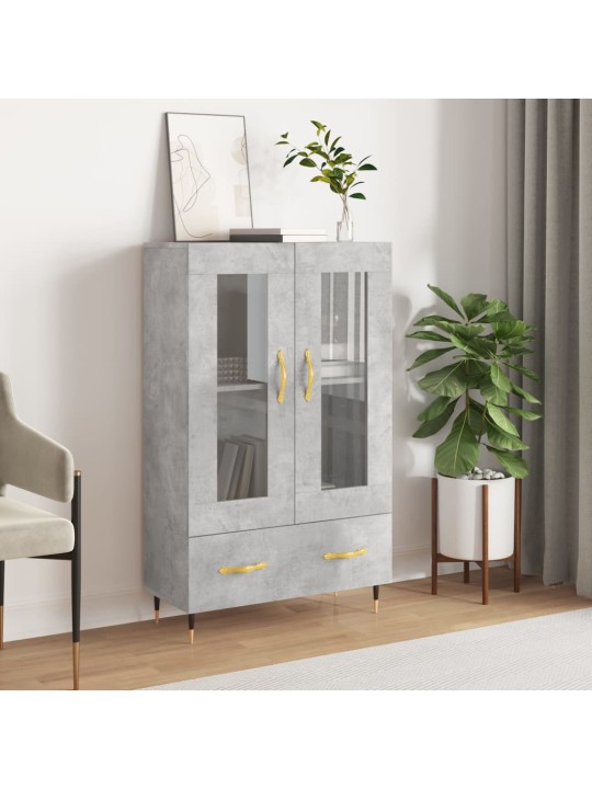 Komoda, betono pilkos spalvos, 69,5x31x115cm, apdirbta mediena
