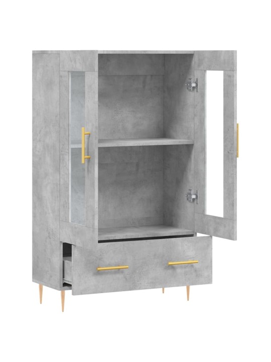 Komoda, betono pilkos spalvos, 69,5x31x115cm, apdirbta mediena