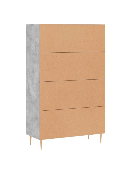 Komoda, betono pilkos spalvos, 69,5x31x115cm, apdirbta mediena