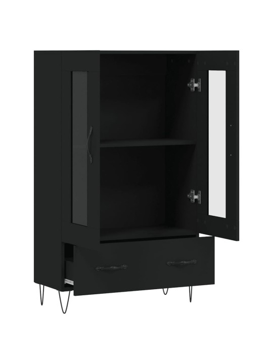 Komoda, juodos spalvos, 69,5x31x115cm, apdirbta mediena
