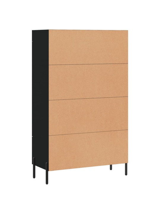 Komoda, juodos spalvos, 69,5x31x115cm, apdirbta mediena