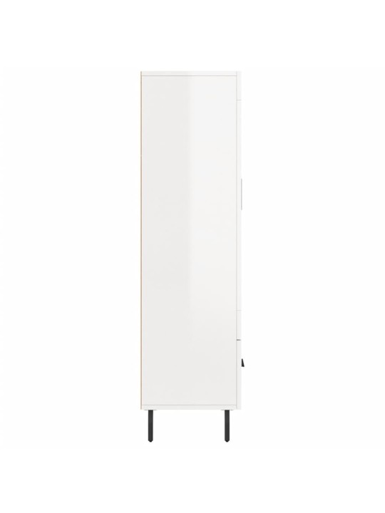Komoda, baltos spalvos, 69,5x31x115cm, apdirbta mediena, blizgi