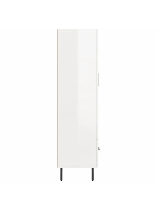 Komoda, baltos spalvos, 69,5x31x115cm, apdirbta mediena, blizgi