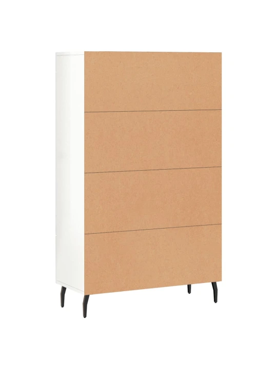 Komoda, baltos spalvos, 69,5x31x115cm, apdirbta mediena, blizgi