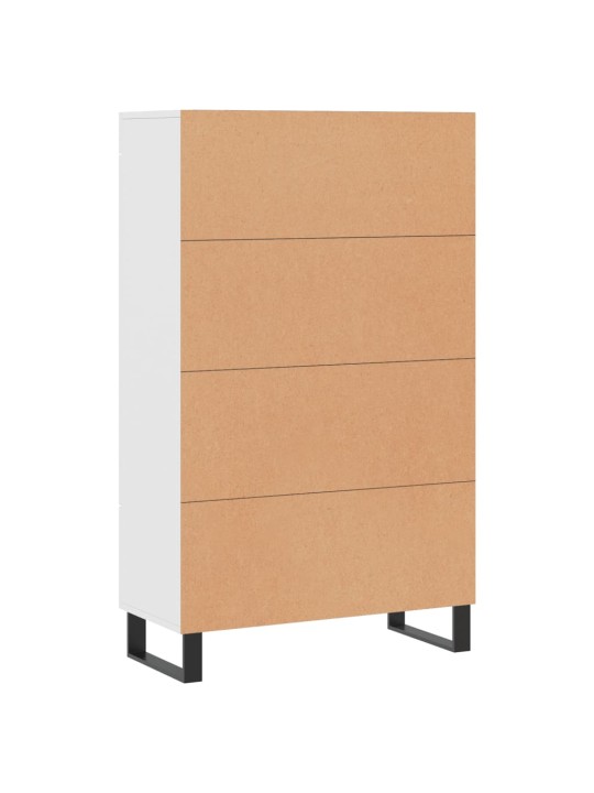 Komoda, baltos spalvos, 69,5x31x115cm, apdirbta mediena