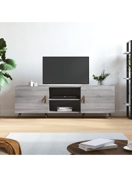 Televizoriaus spintelė, pilka ąžuolo, 150x30x50cm, mediena