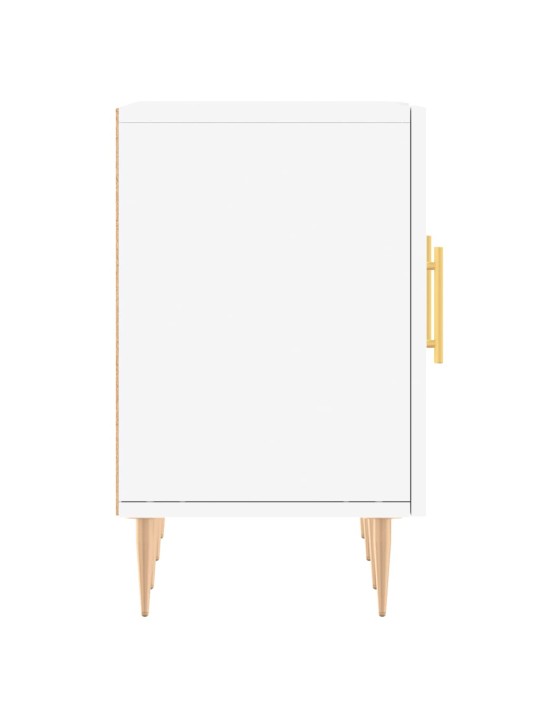 Televizoriaus spintelė, balta, 150x30x50cm, apdirbta mediena