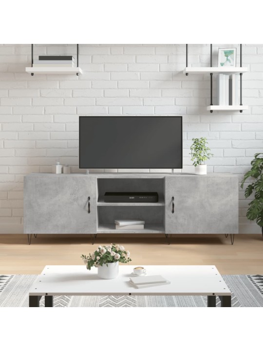 Televizoriaus spintelė, betono pilka, 150x30x50cm, mediena