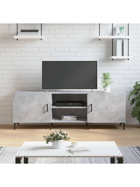 Televizoriaus spintelė, betono pilka, 150x30x50cm, mediena