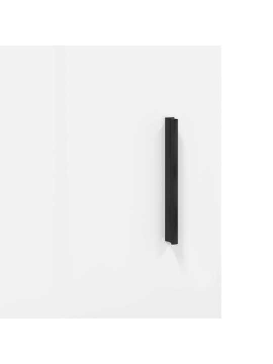 Televizoriaus spintelė, balta, 150x30x50cm, mediena, blizgi