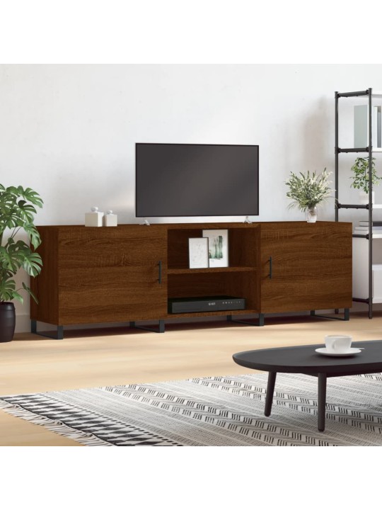 Televizoriaus spintelė, ruda ąžuolo, 150x30x50cm, mediena