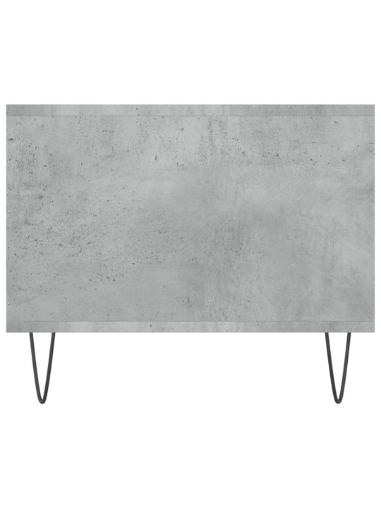 Kavos staliukas, betono pilkas, 102x50x40cm, apdirbta mediena