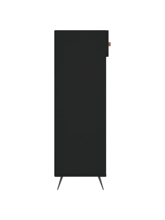 Spintelė batams, juodos spalvos, 60x35x105cm, apdirbta mediena