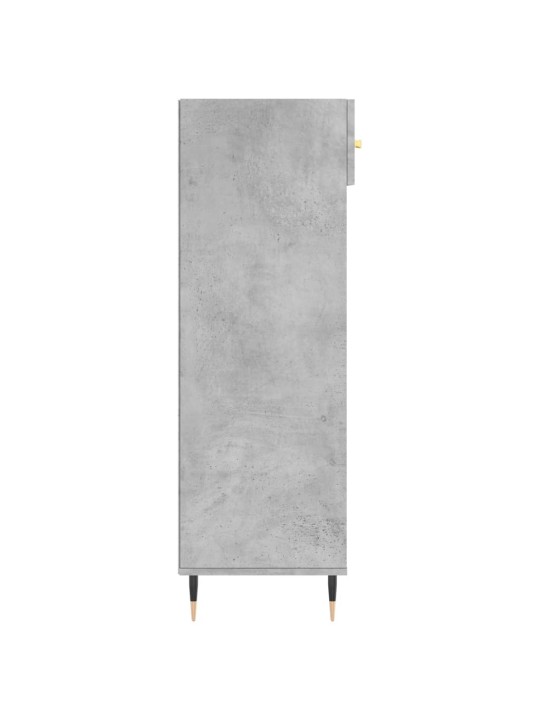 Spintelė batams, betono pilka, 60x35x105cm, apdirbta mediena