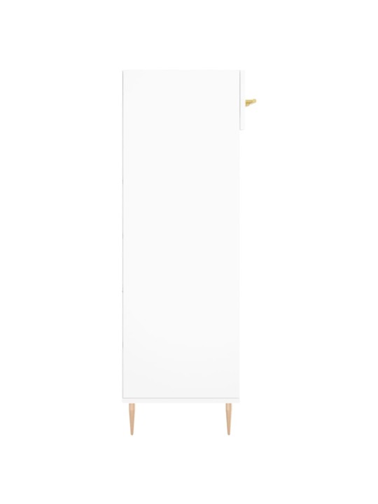 Spintelė batams, baltos spalvos, 60x35x105cm, apdirbta mediena