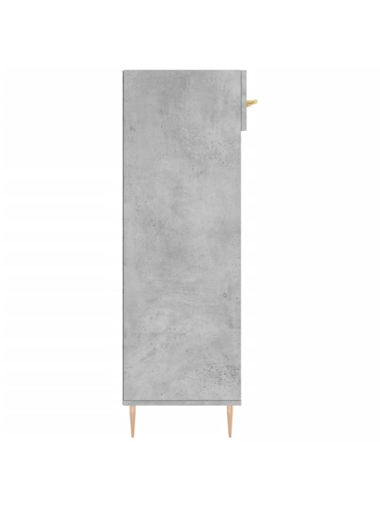 Spintelė batams, betono pilka, 60x35x105cm, apdirbta mediena